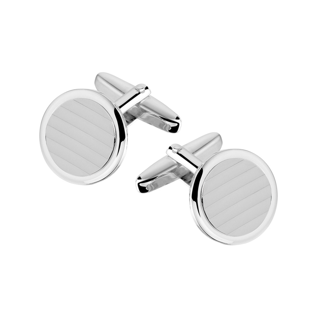 Nette manchetknopen van zilver rond 16,5 mm