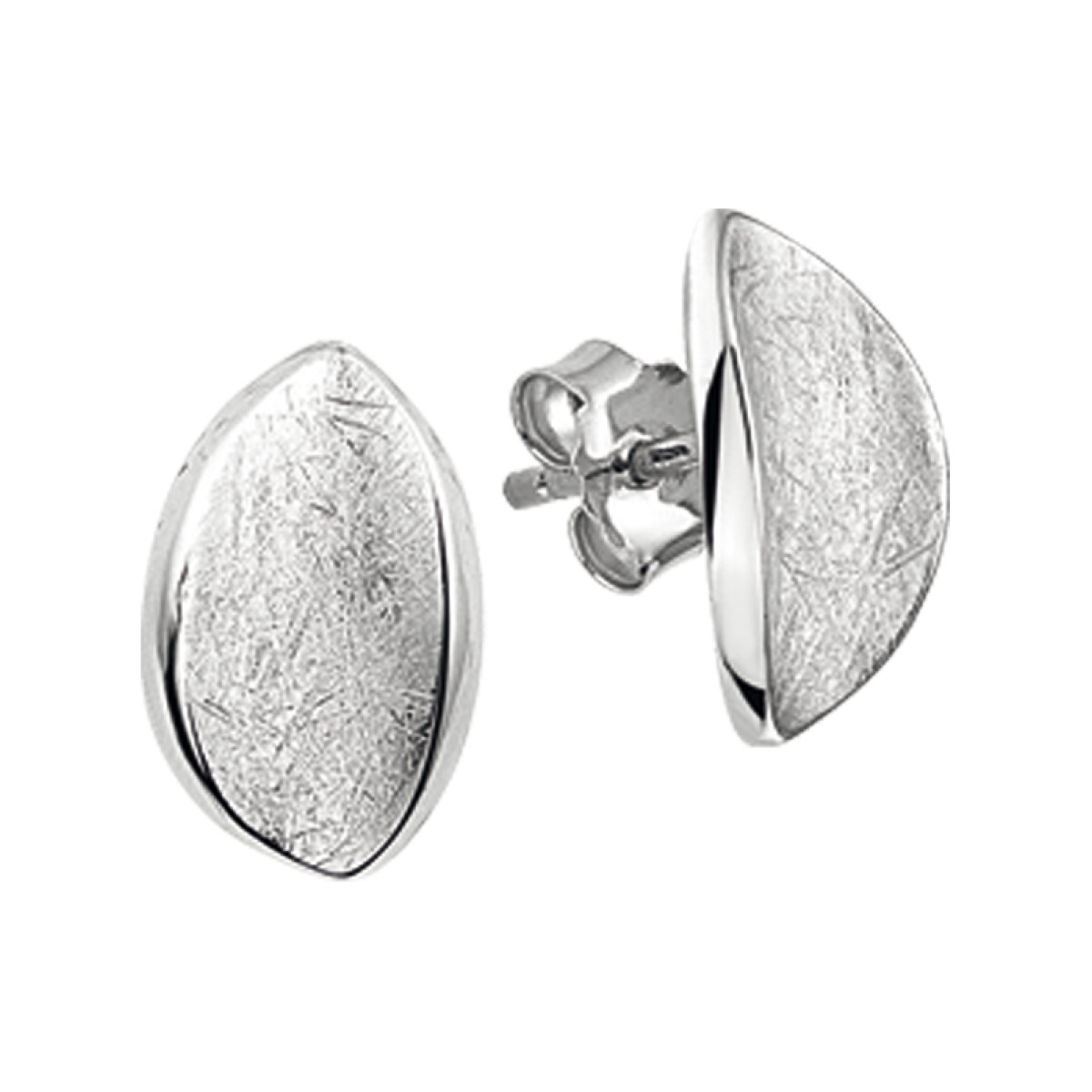Oorknoppen van zilver 13.5 mm hoog
