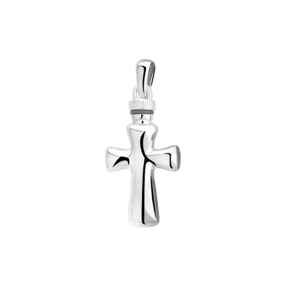 Zilveren ashanger kruisje