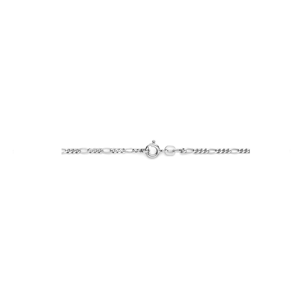 Zilveren ketting figaro gerhodineerd 2.2 mm
