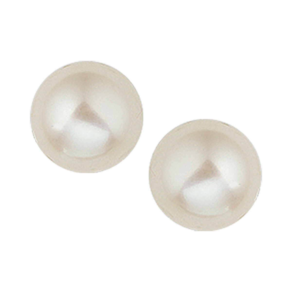 Zilveren parel oorknoppen 9.5 mm