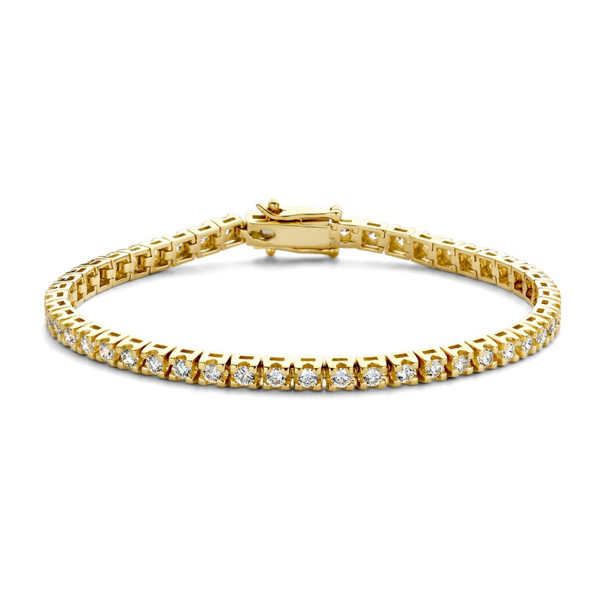 Aurore Chloe AA15800300 gouden tennisarmband met labgrown diamant 3.00 crt - Lengte 18 cm