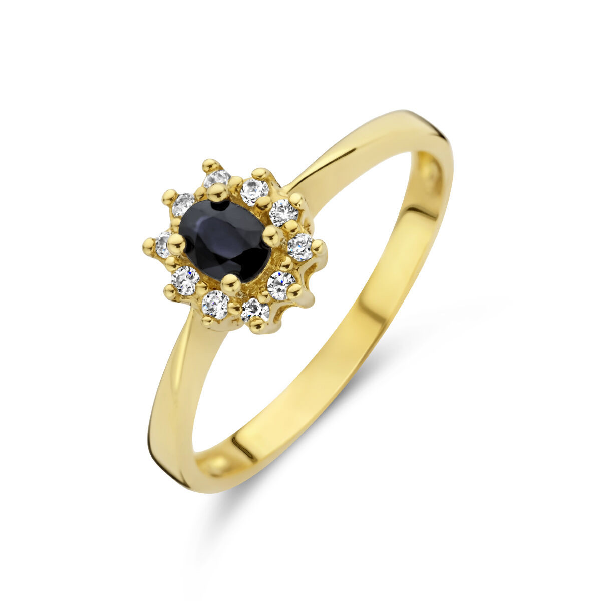Gouden ring edelsteen saffier