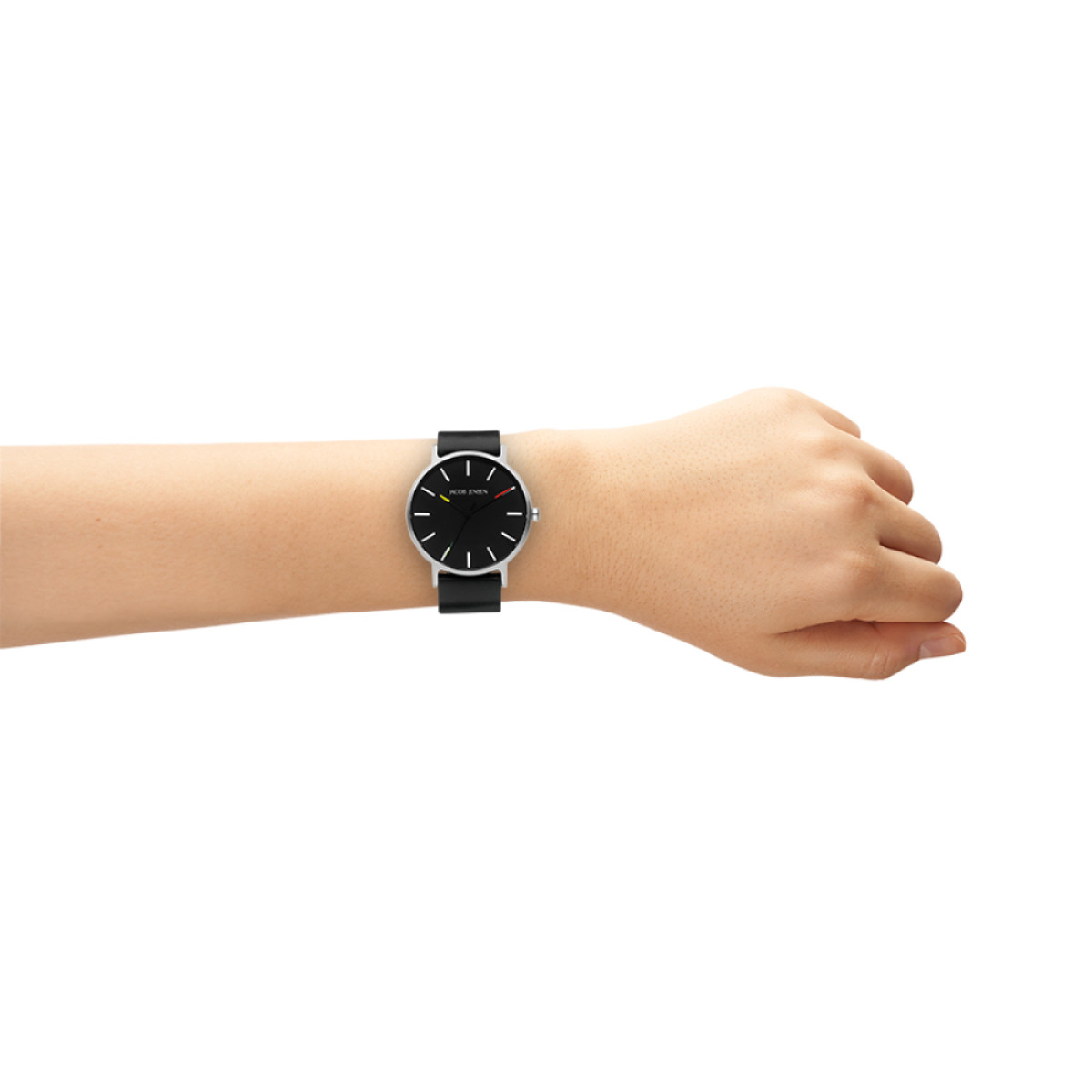 Jacob Jensen Timeless Nordic 172 dameshorloge met titanium kast en vegan band Ø32 mm