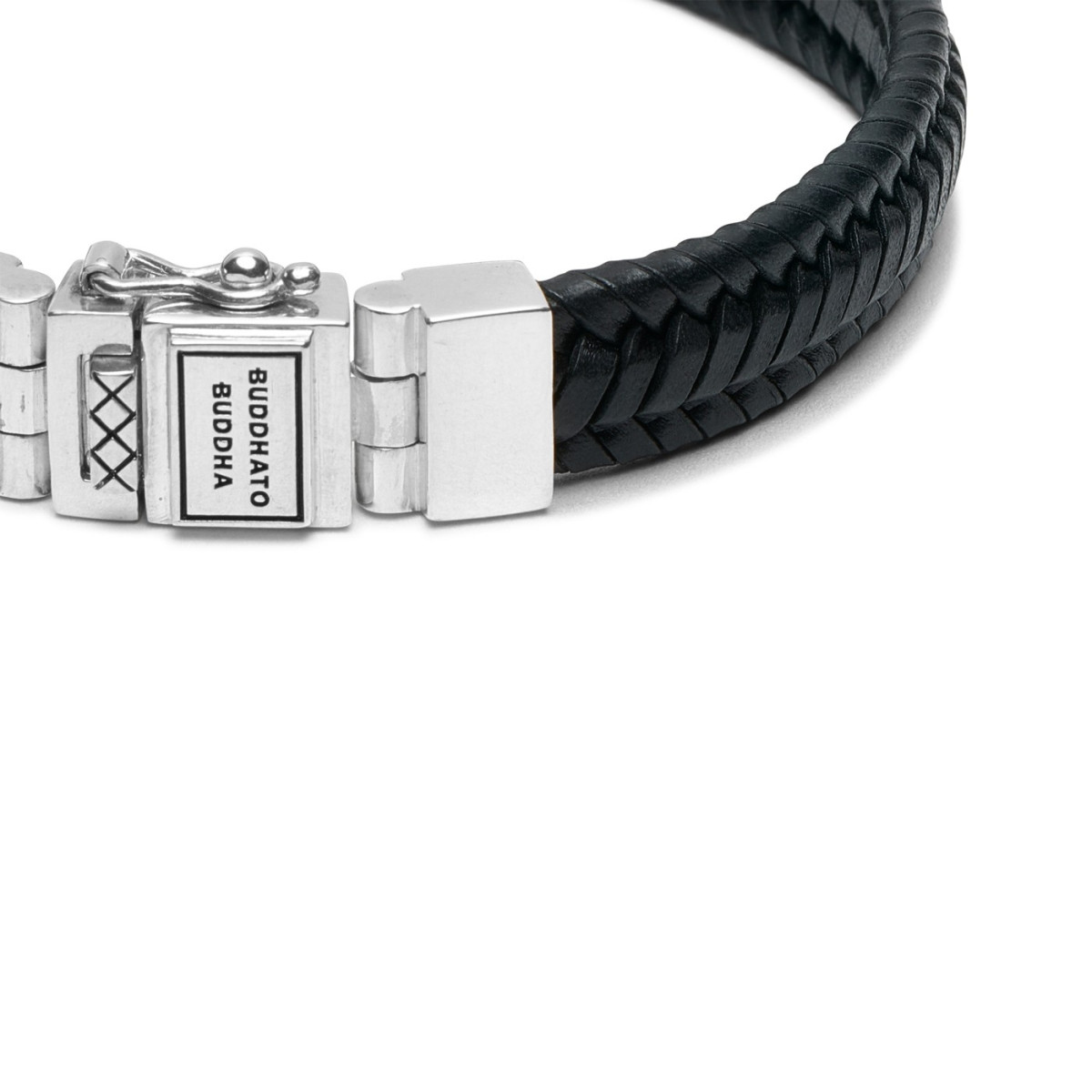 Buddha to Buddha 181BL armband Edwin Small Leather Black