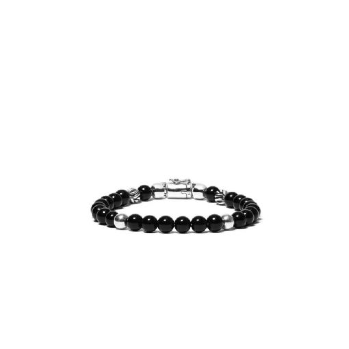Buddha to Buddha armband 189ON Spirit Bead Mini Onyx - lengte 21 cm