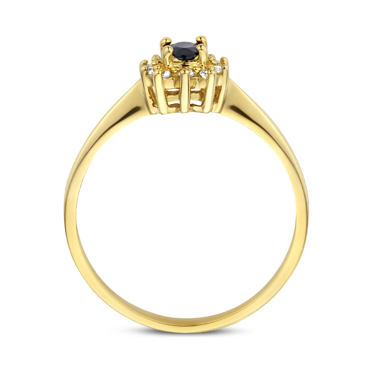 Gouden ring edelsteen saffier