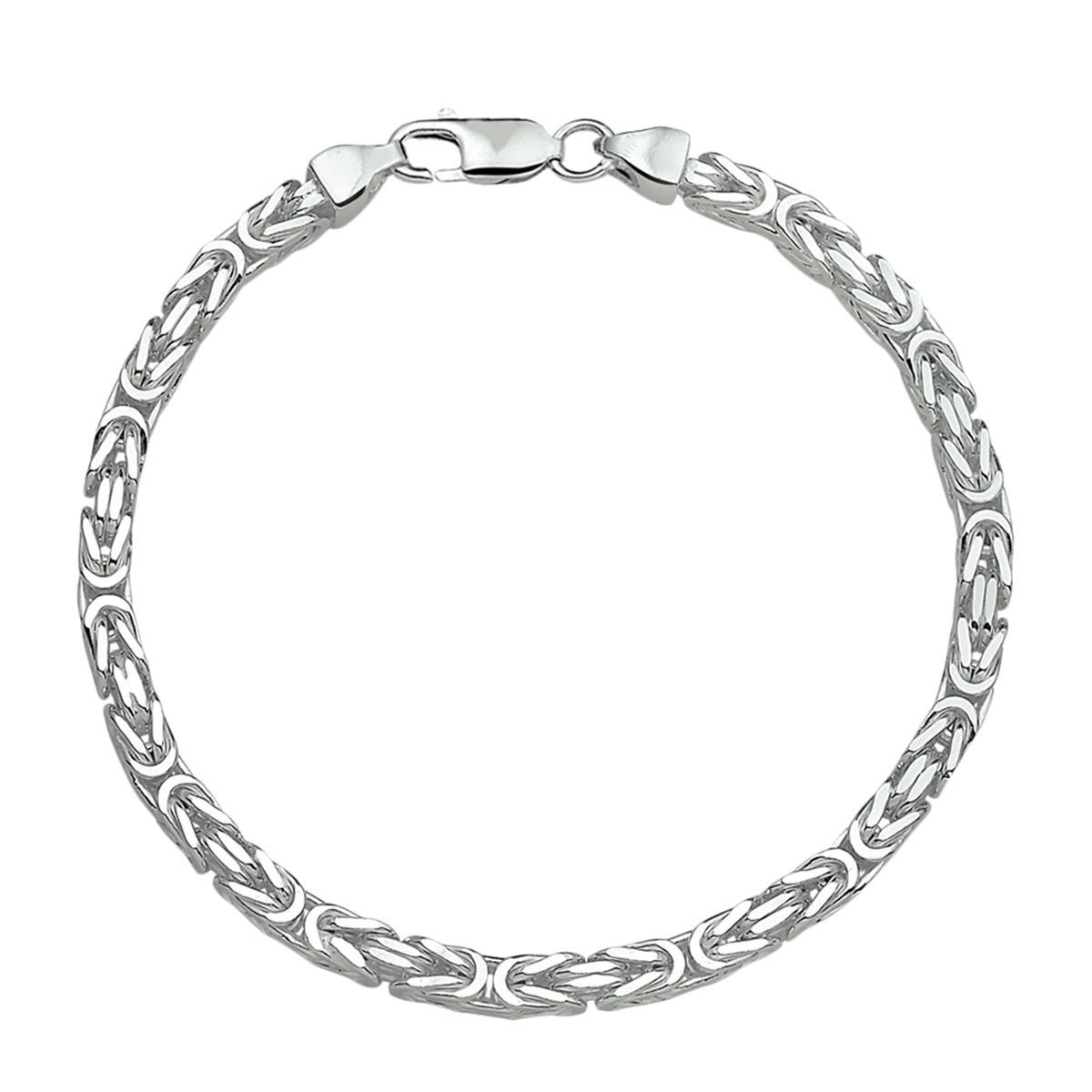 Koningsketting zilver 4 mm - Lengte 50 cm