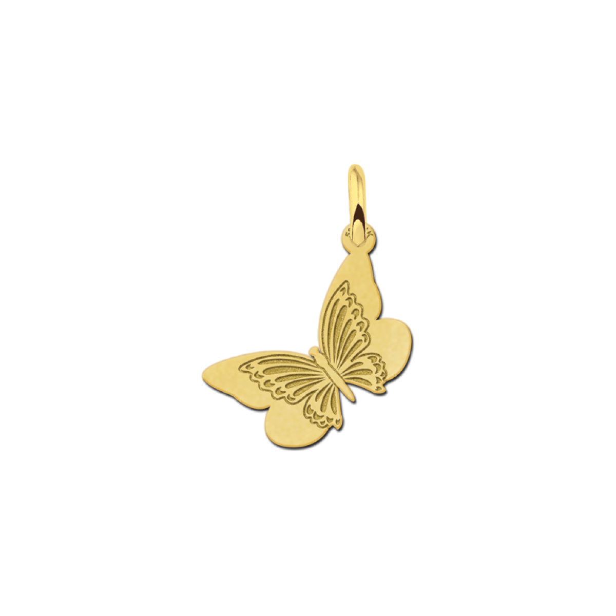 Gouden vlinder hanger 