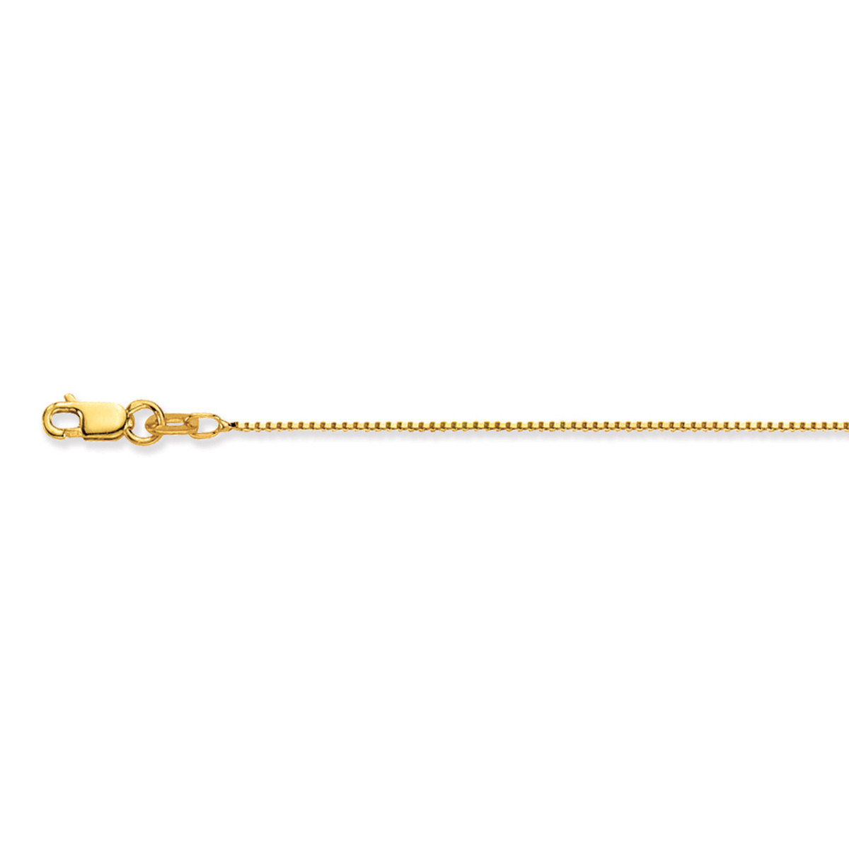 GLOW 201.1250/4.8 14-karaat gouden ketting voor hanger Venetiaanse schakel 1.1 mm breed - Lengte 50 cm