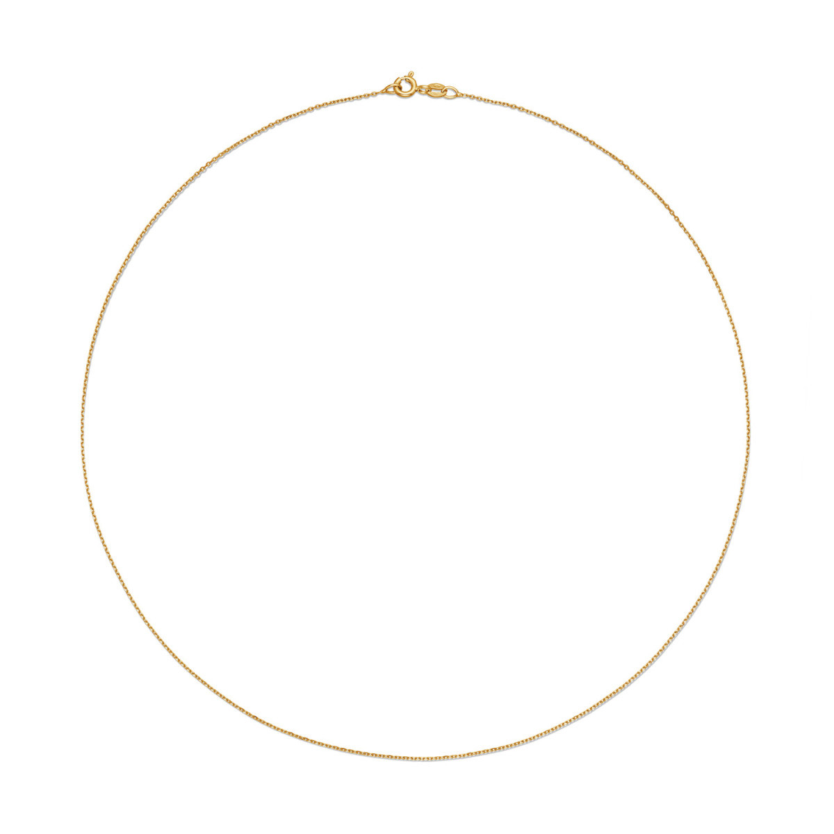 GLOW 201.2545/1.6 gouden schakelketting anker 0.8 mm breed - Lengte 45 cm