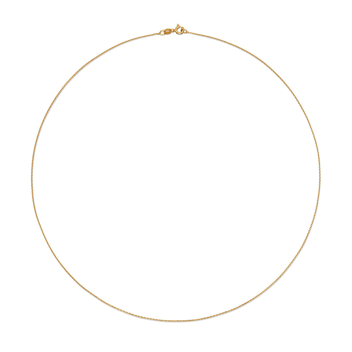 GLOW 201.2550/1.6 14-karaat gouden schakelketting met ankerschakel 0.8 mm breed - Lengte 50 cm