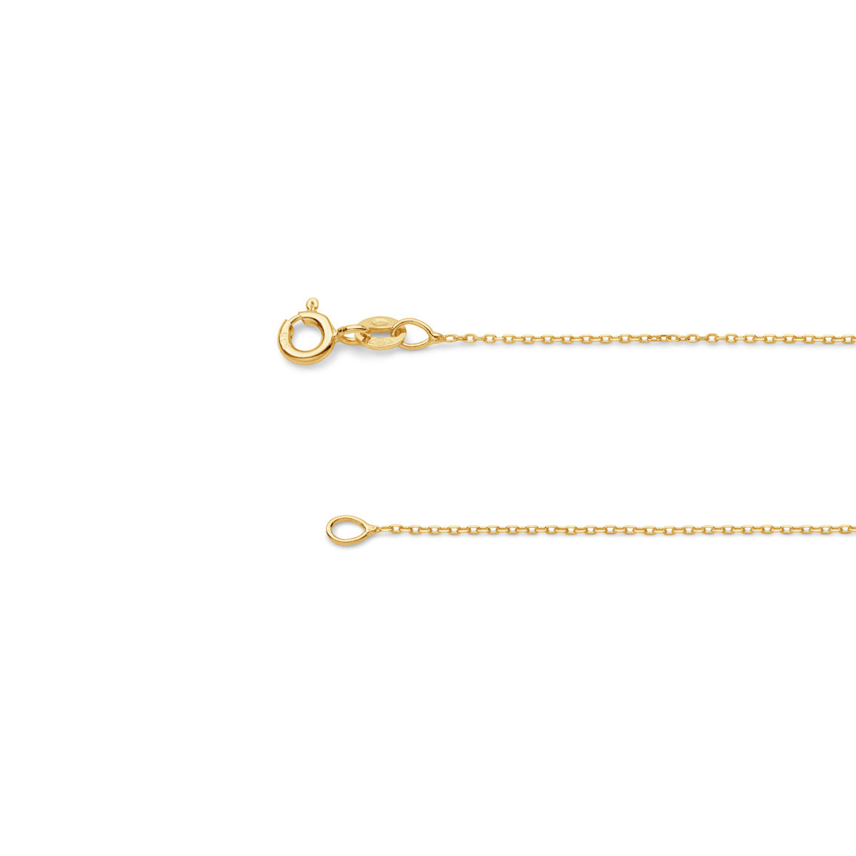 GLOW 201.2742/1.5 14-karaat gouden schakelketting met anker 1.1 mm breed - Lengte 42 cm
