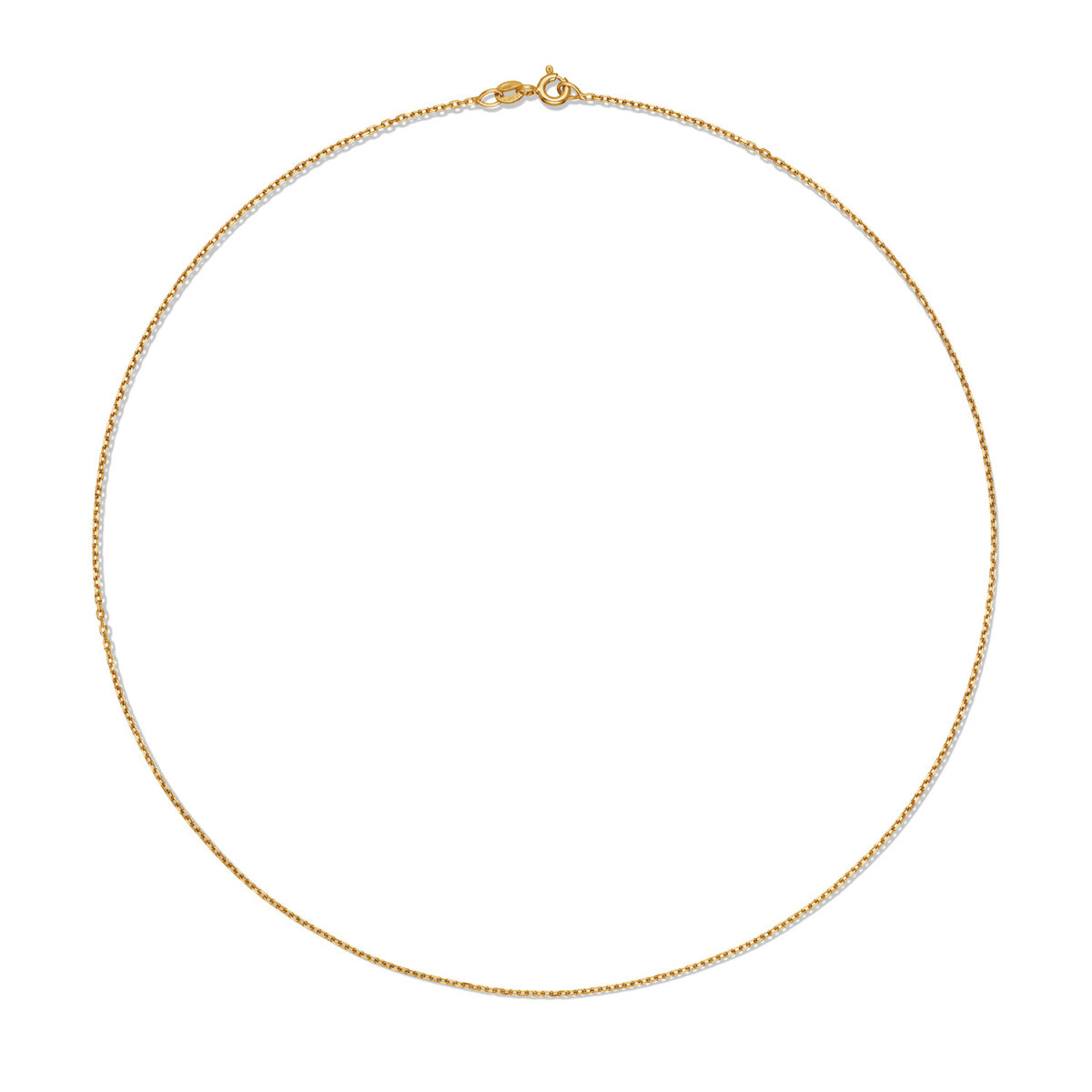 GLOW 201.2742/1.5 14-karaat gouden schakelketting met anker 1.1 mm breed - Lengte 42 cm