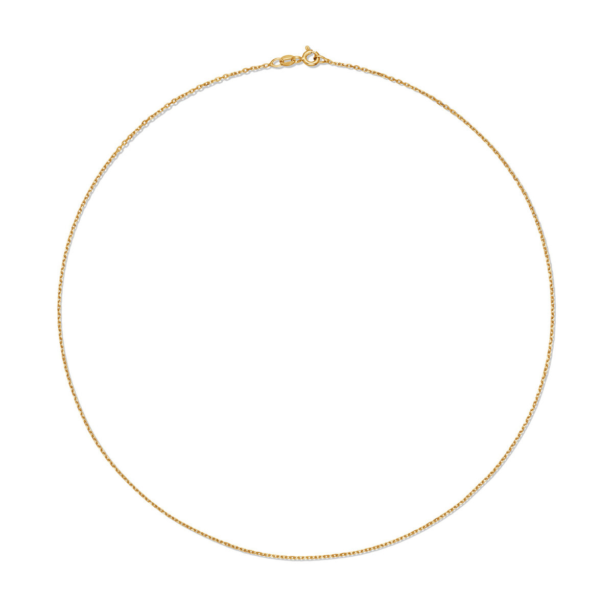 GLOW 201.2745/2.0 14-karaat gouden schakelketting met ankerschakel 1.1 mm breed - Lengte 45 cm