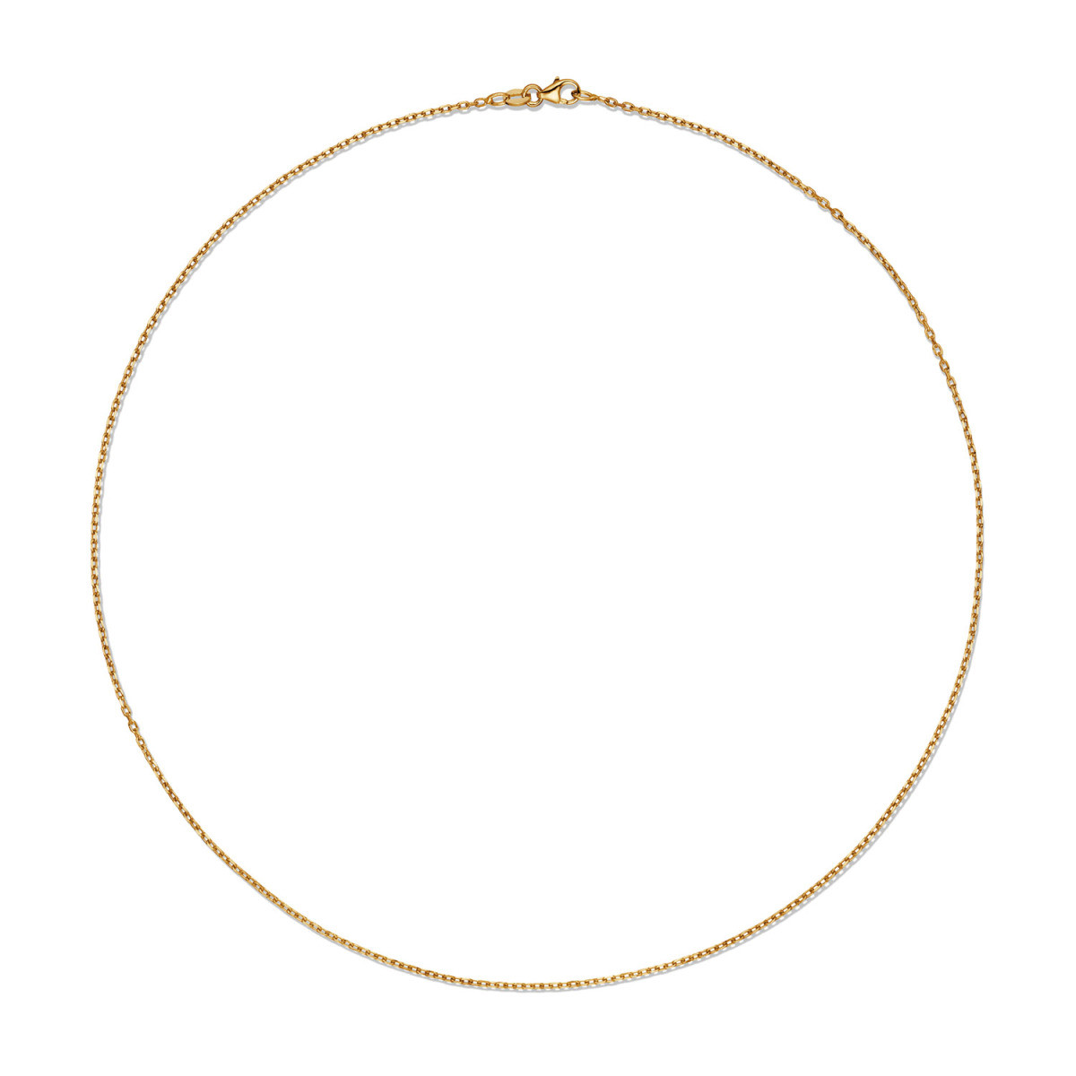 GLOW 201.2845/2.5 gouden schakelketting met ankerschakel 1.4 mm breed - Lengte 45 cm
