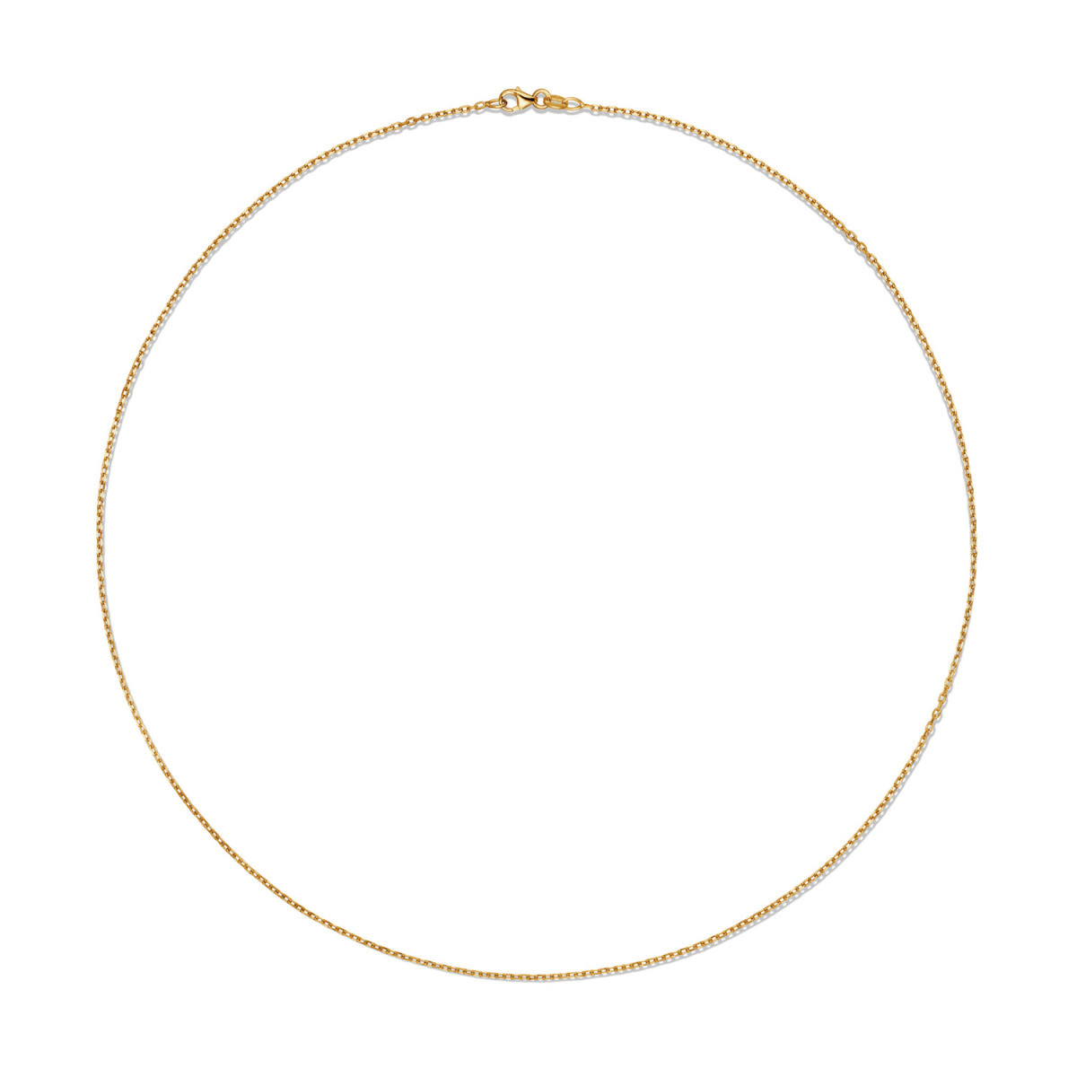GLOW 201.2850/2.8 14-karaat gouden glanzende anker schakelketting 1.4 mm breed - Lengte 50 cm