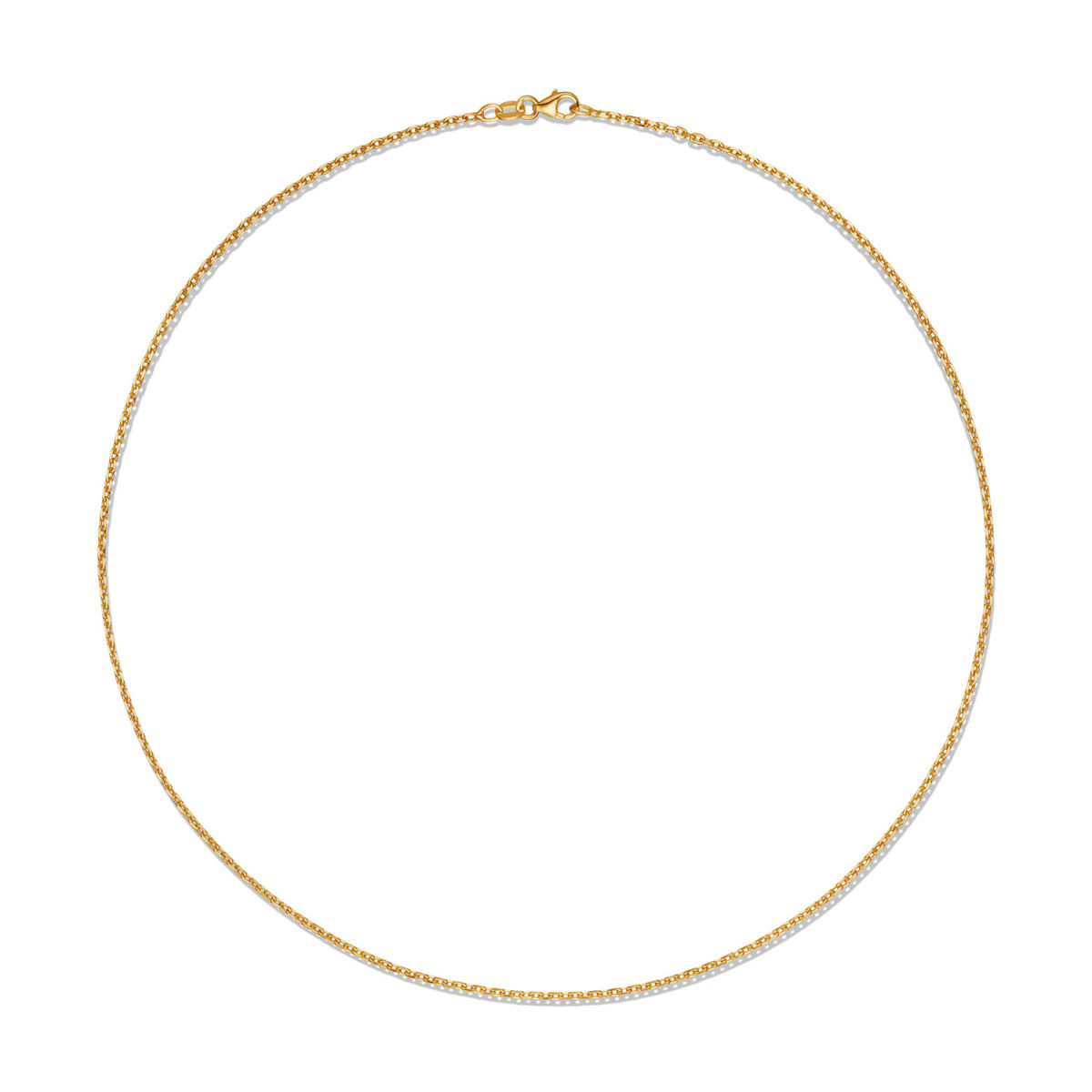GLOW 201.2942/4.0 14-karaat gouden glanzende anker schakelketting 1.6 mm breed - Lengte 42 cm