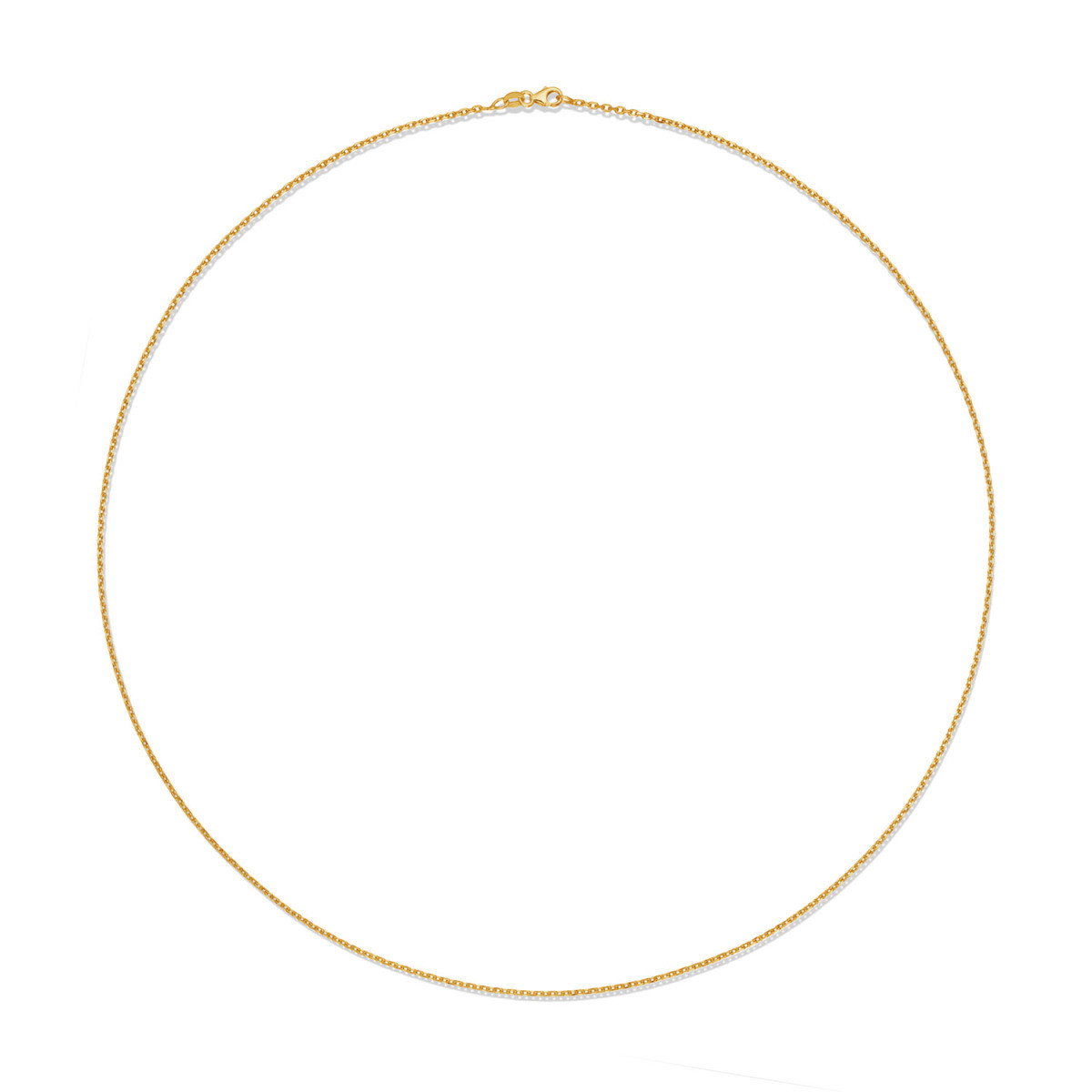 GLOW 201.2960/5.0 gouden schakelketting met ankerschakel 1.6 mm breed - Lengte 60 cm