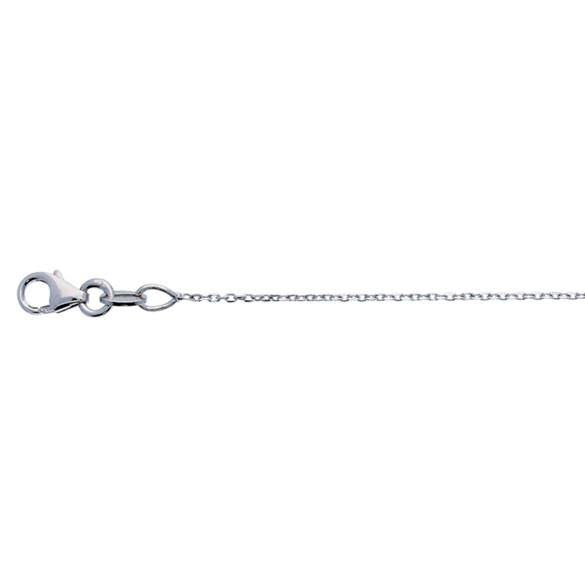 GLOW 201.3004.45 zilveren schakelketting met ankerschakel 1.7 mm breed - Lengte 45 cm