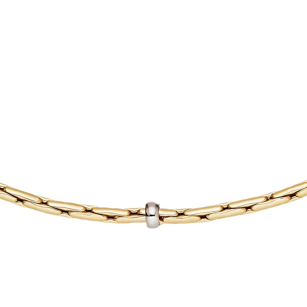 GLOW 202.2230.50 gouden cardano schakelketting glanzend 3 mm breed - Lengte 50 cm