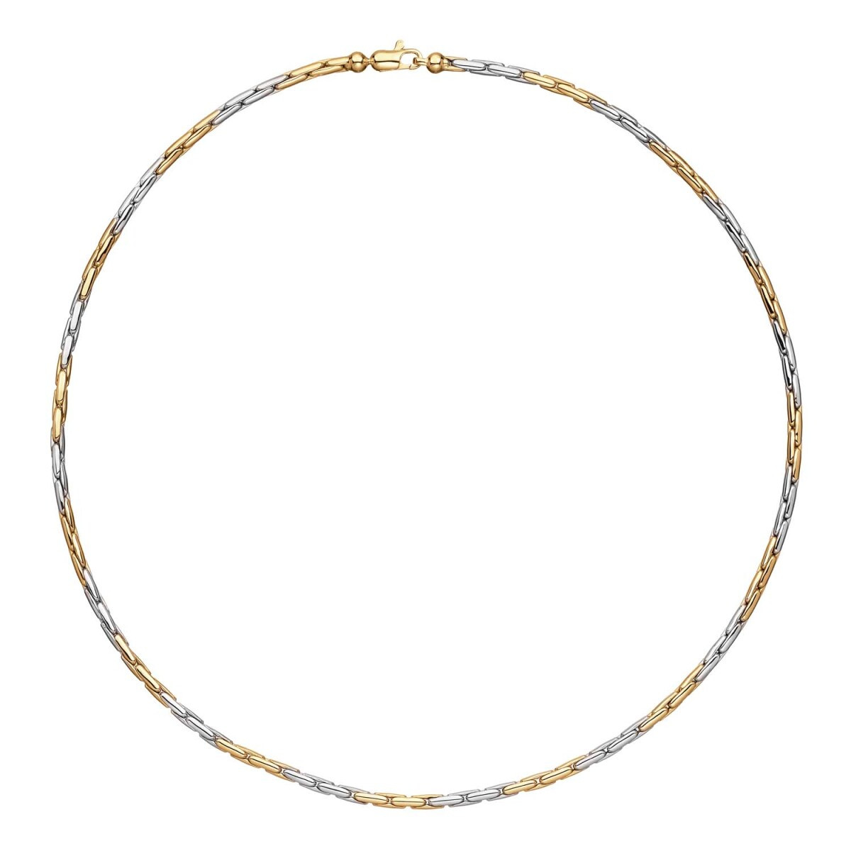 GLOW 202.2236.45 bicolor schakelketting met anker schakel 3 mm breed - Lengte 45 cm