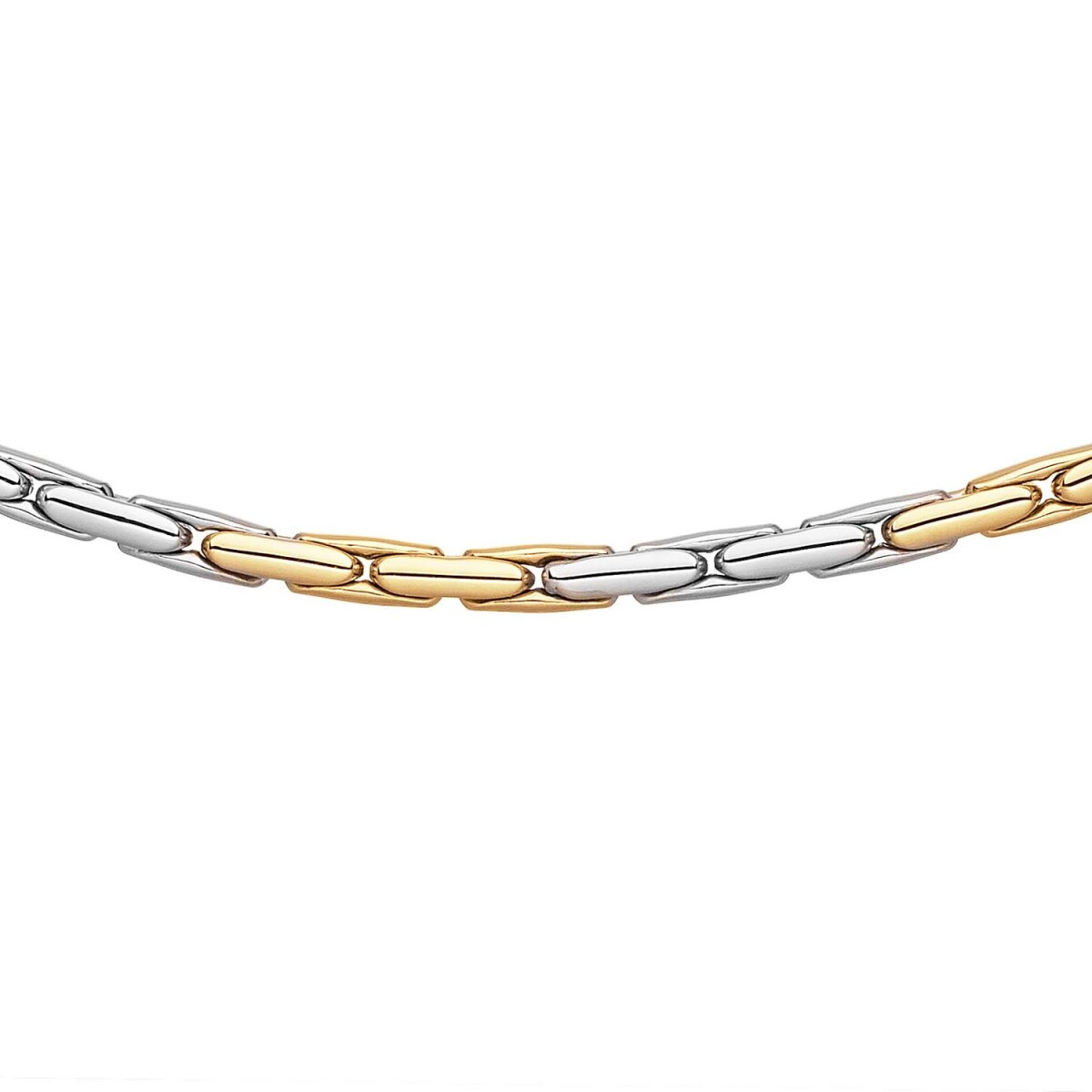 GLOW 202.2236.45 bicolor schakelketting met anker schakel 3 mm breed - Lengte 45 cm