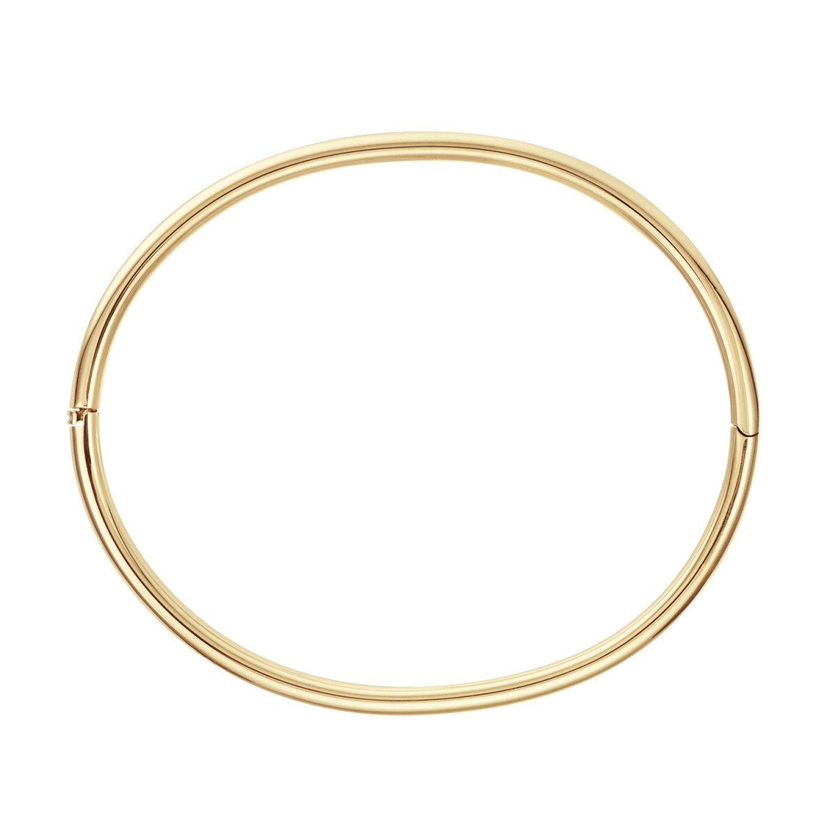 GLOW 204.2464.58 gouden massieve bangle 4 mm breed - Diameter 58 mm