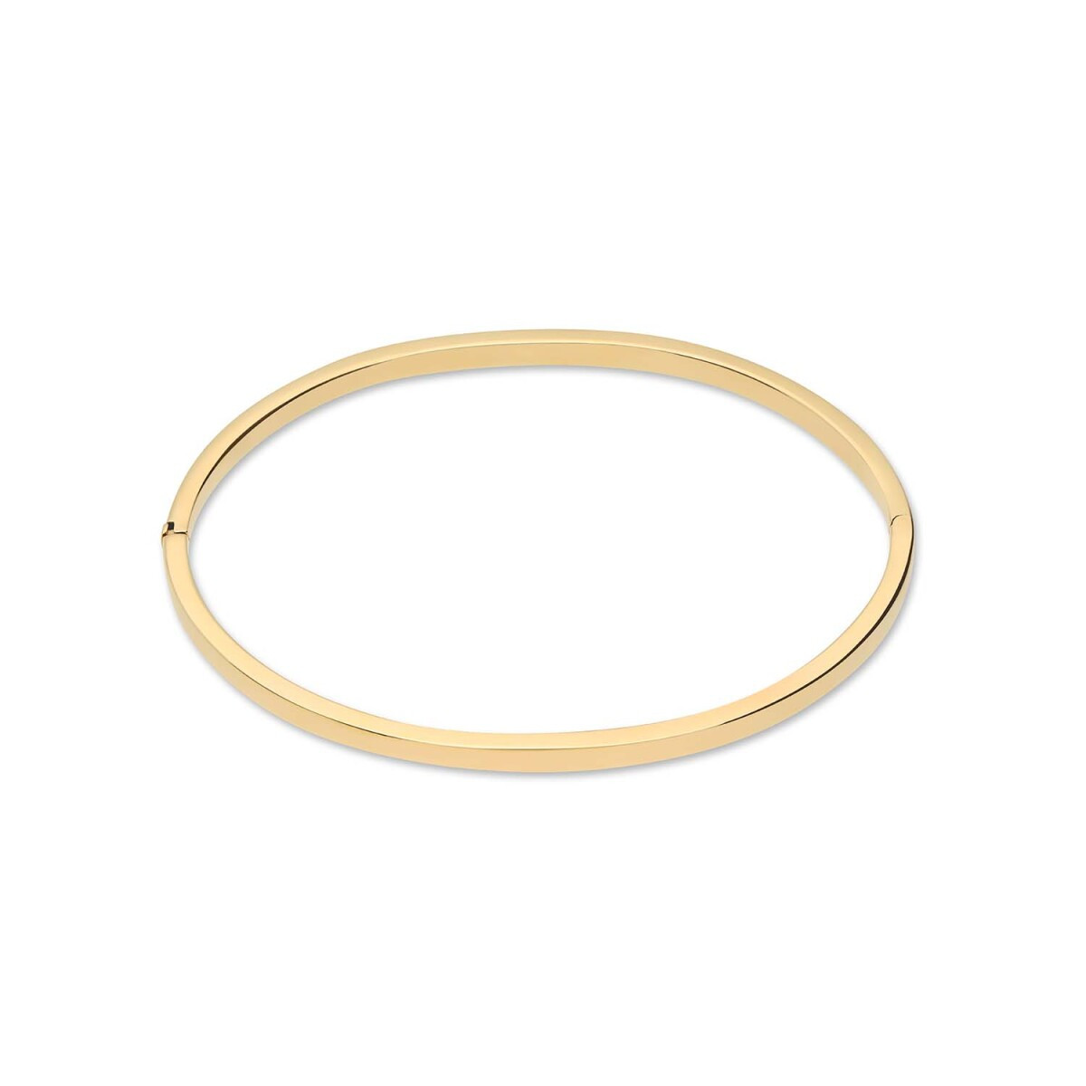 GLOW 204.2563.60 gouden bangle massief goud zilveren kern glanzend 3 mm breed - Diameter 60 mm