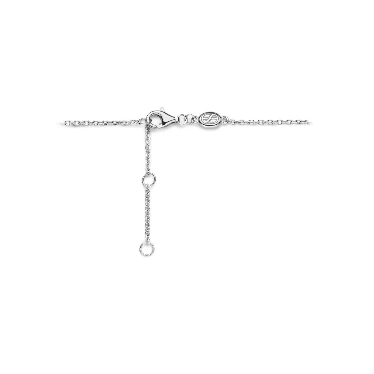TI SENTO 23027ZY zilveren armband met gold plated zirkonia schakels - Lengte 16 cm, 18 cm, 20 cm