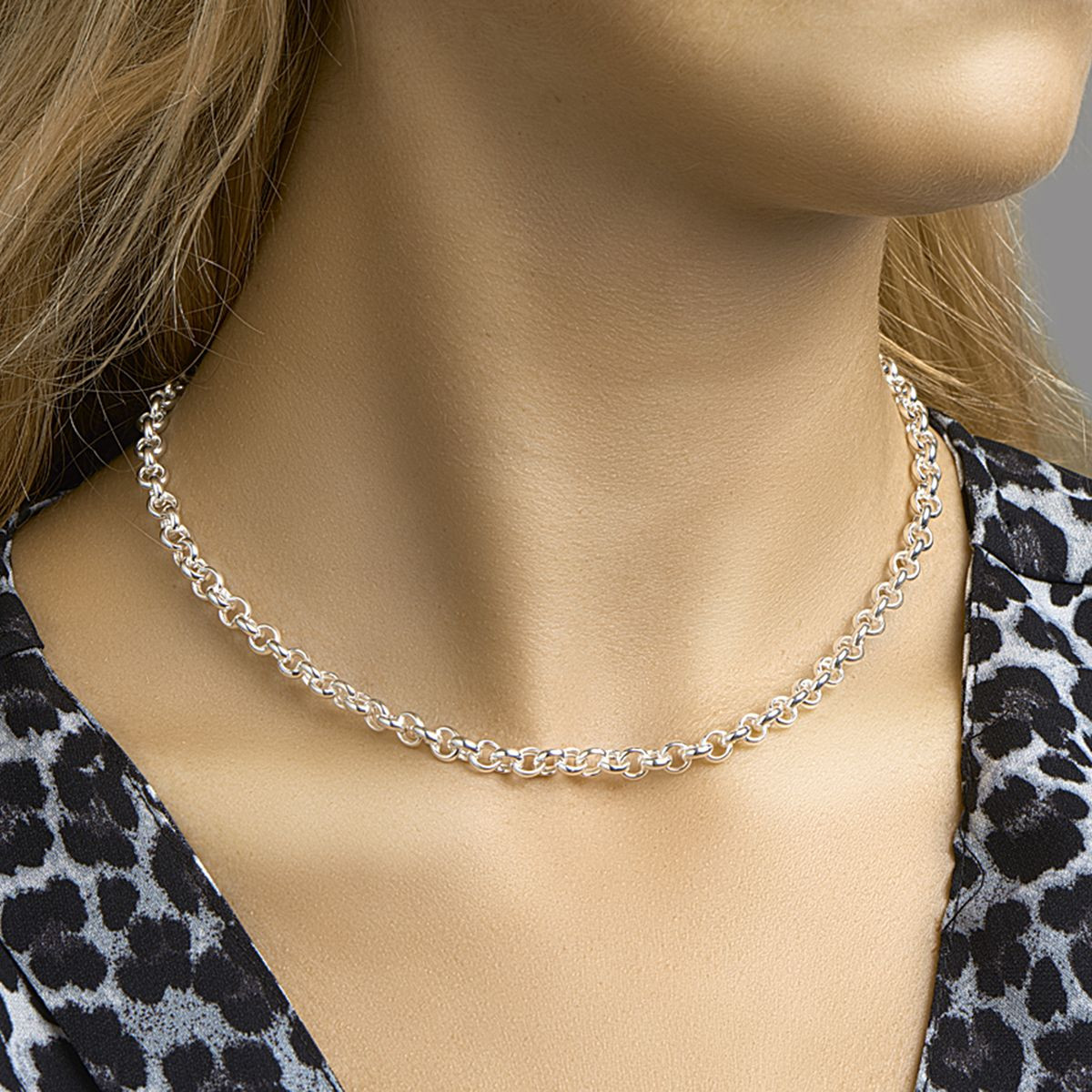Jasseron ketting zilver 5.5 mm