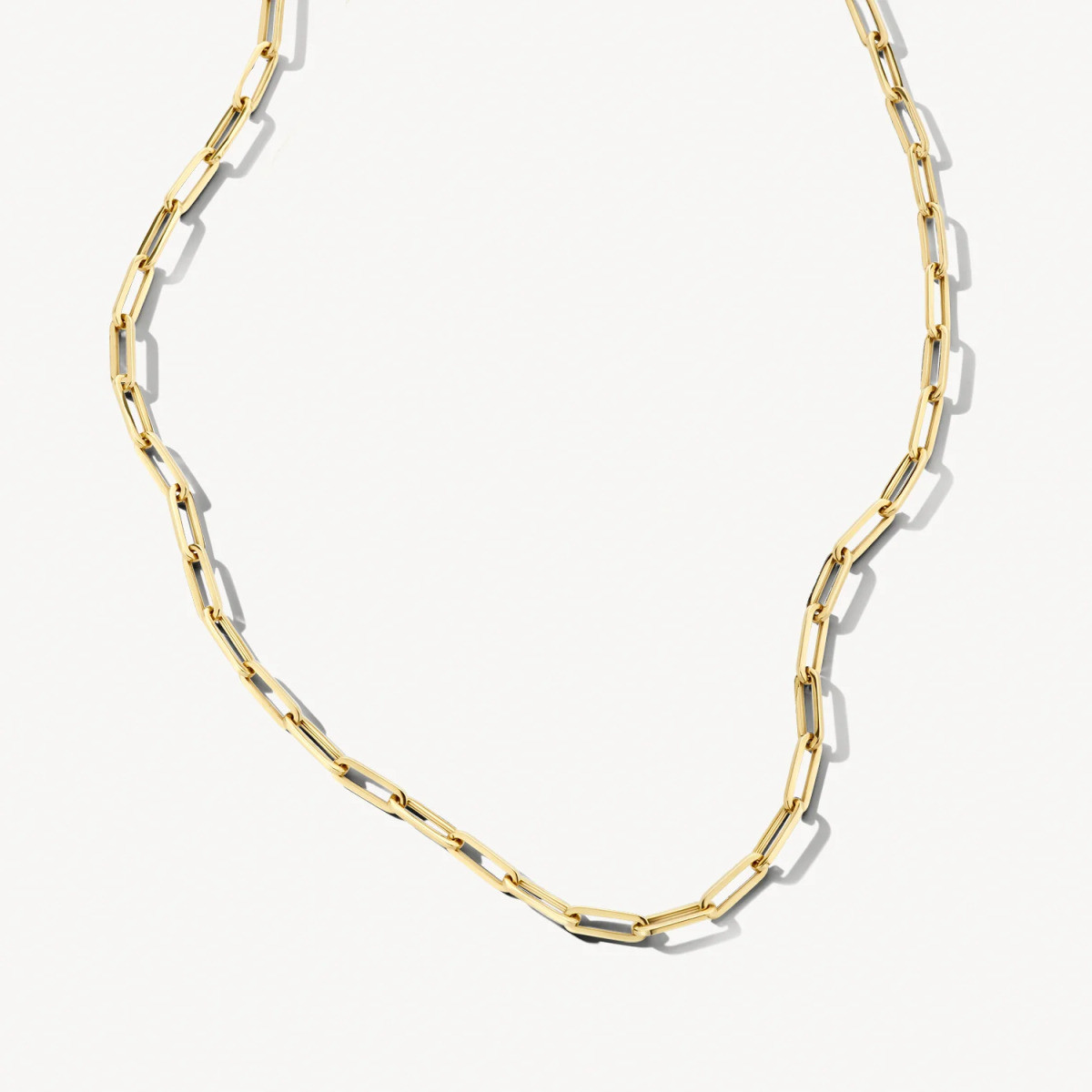 Blush 3130YGO gouden schakelketting met closed forever schakels 4.1 mm breed - Lengte 45 cm