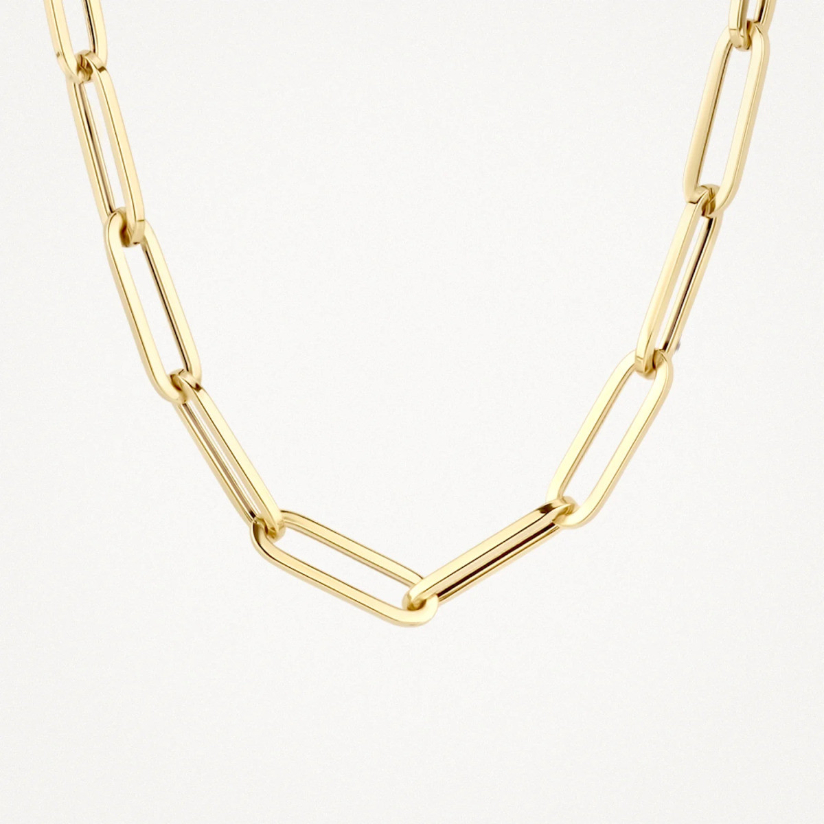 Blush 3130YGO gouden schakelketting met closed forever schakels 4.1 mm breed - Lengte 45 cm