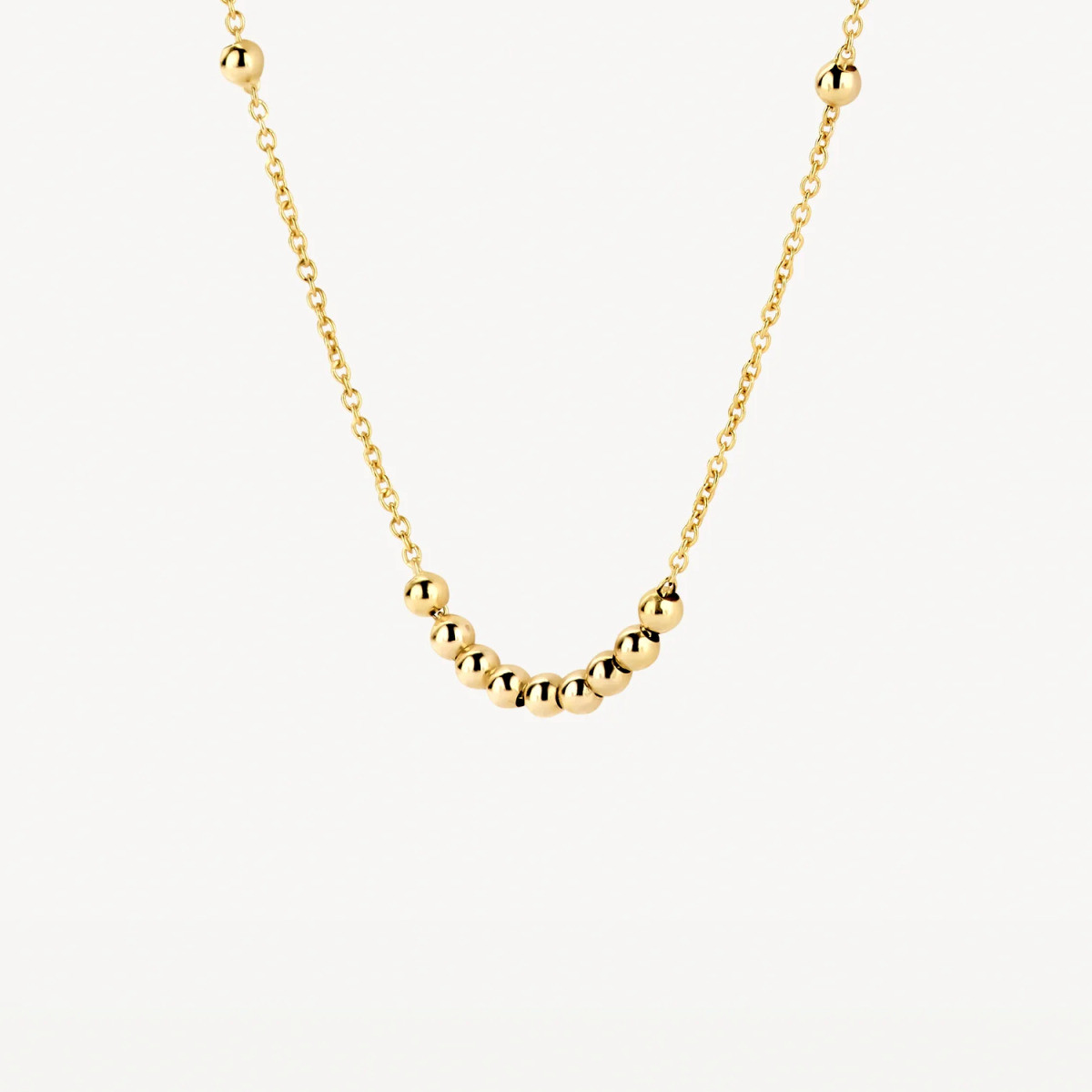 Blush 3182YGO gouden ketting met bolletjes 1.8 mm breed - Lengte 42 cm