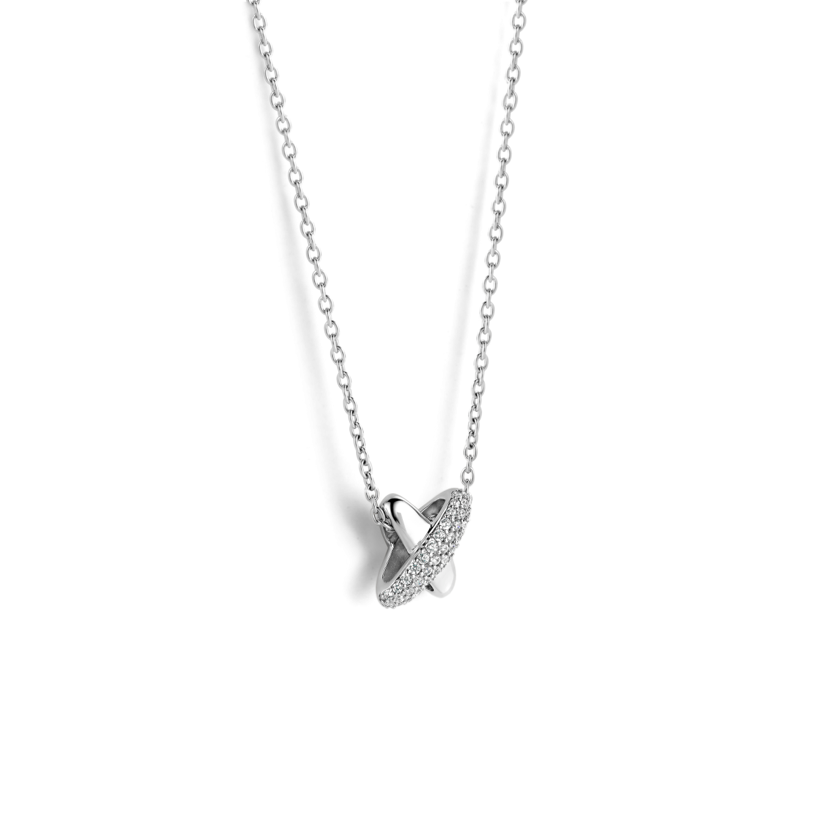 TI SENTO 34003ZI/42 ketting met zirkonia - Lengte 42 cm