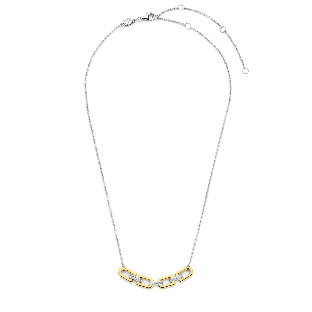 TI SENTO 34044ZY/42 ketting met edelsteen bicolor - Lengte 42 cm