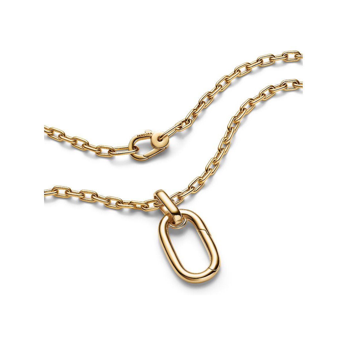 Pandora ME 364083C00-70 goudkleurige ketting met schakel voor bedels - Lengte 70 cm