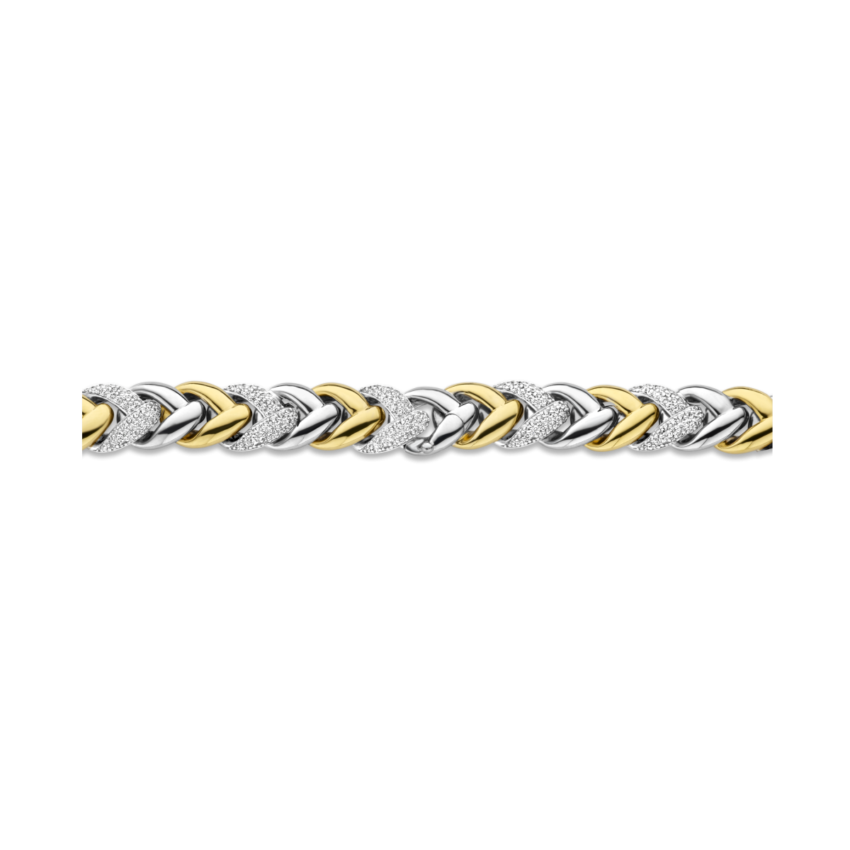 TI SENTO ketting 3989ZY/42 gold plated - Lengte 42 cm