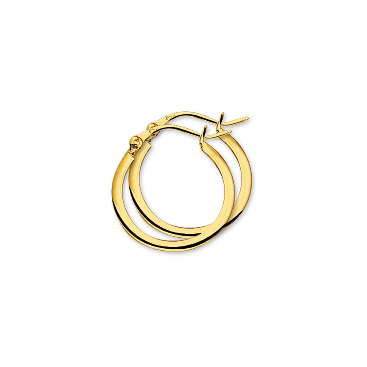 14-karaat gouden creolen 2 mm breed
