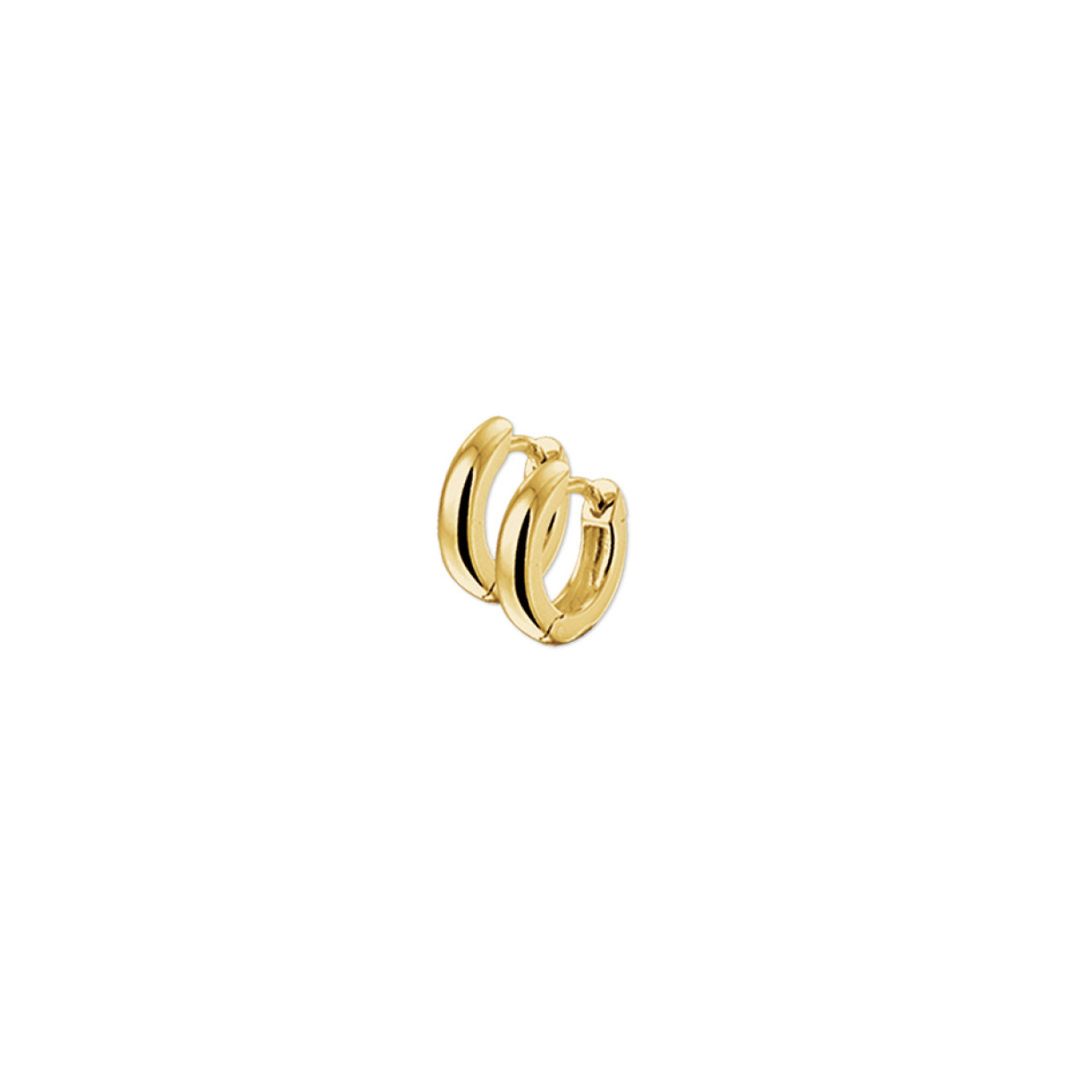 14-karaat gouden klapcreolen 4 mm breed