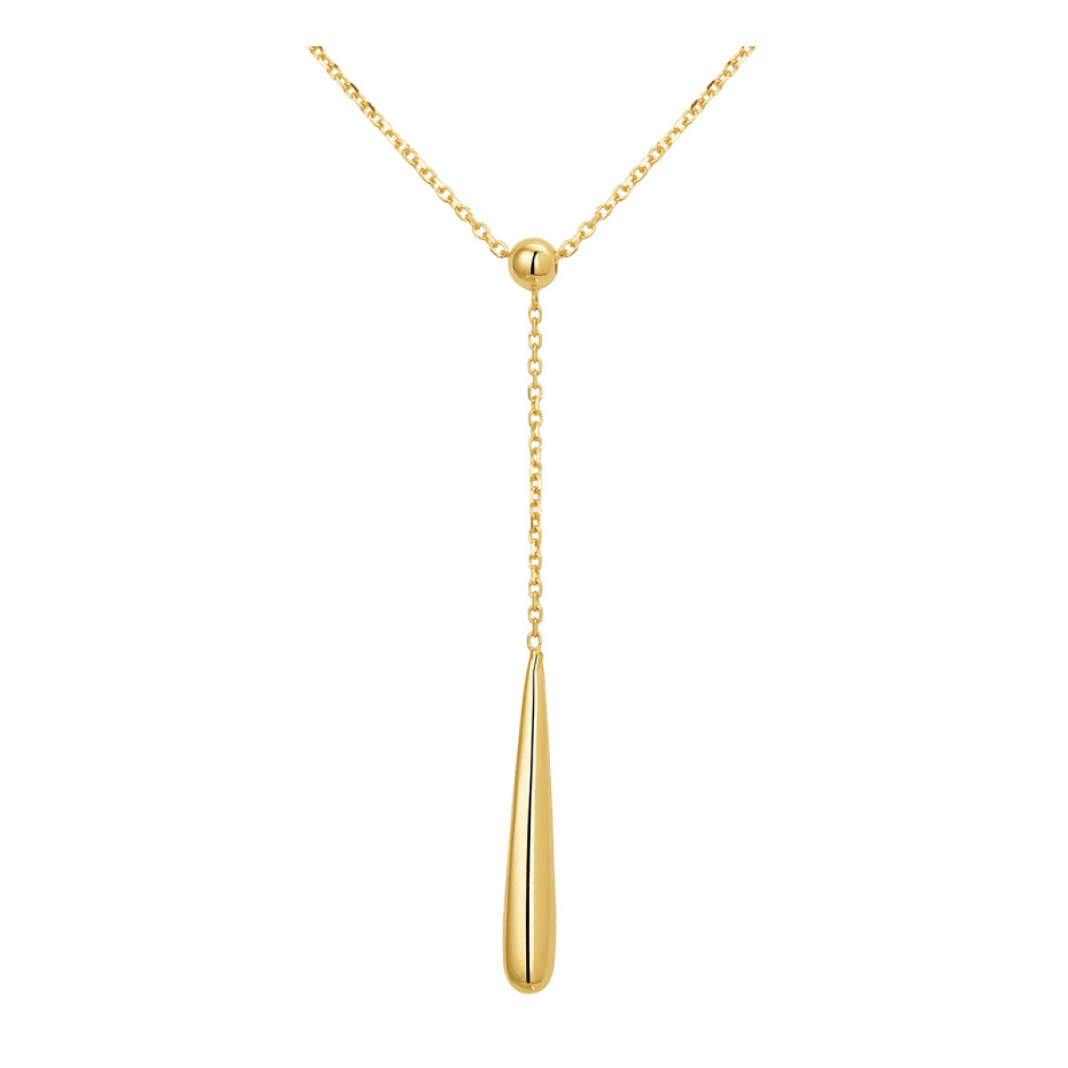 Druppel ketting goud