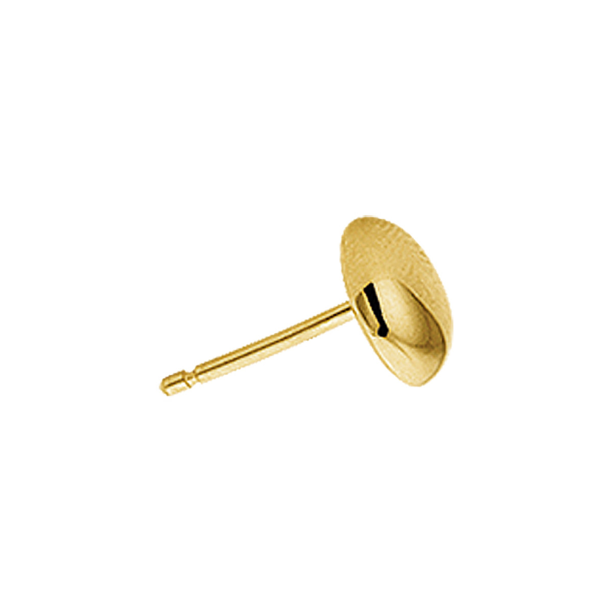 Echt gouden oorknoppen half-bol