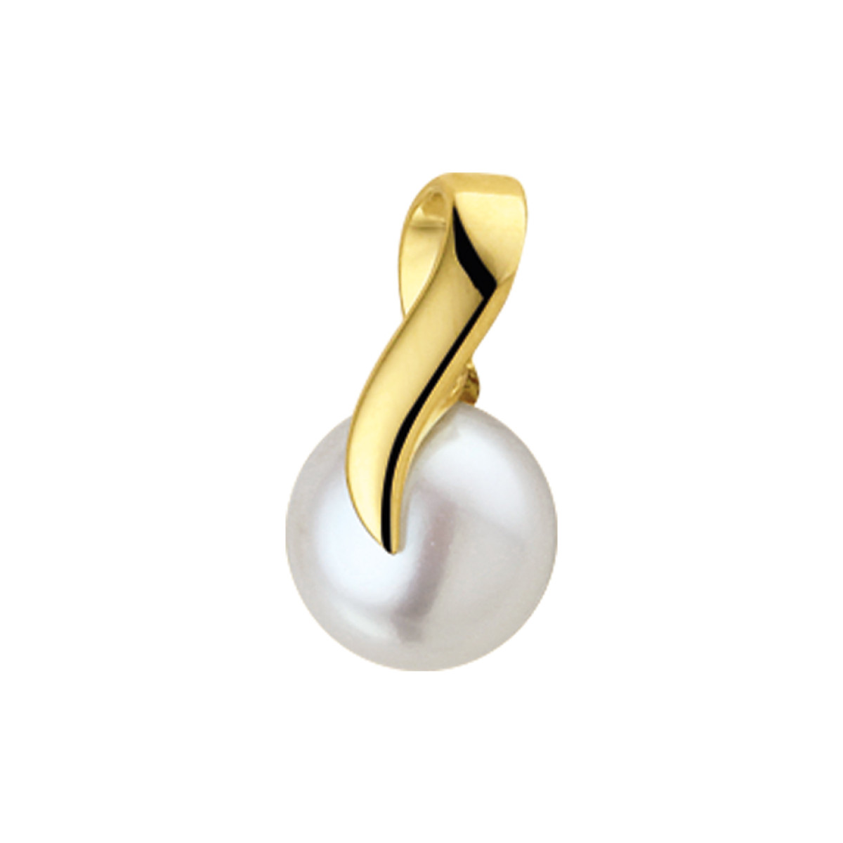 Goud hangertje met parel