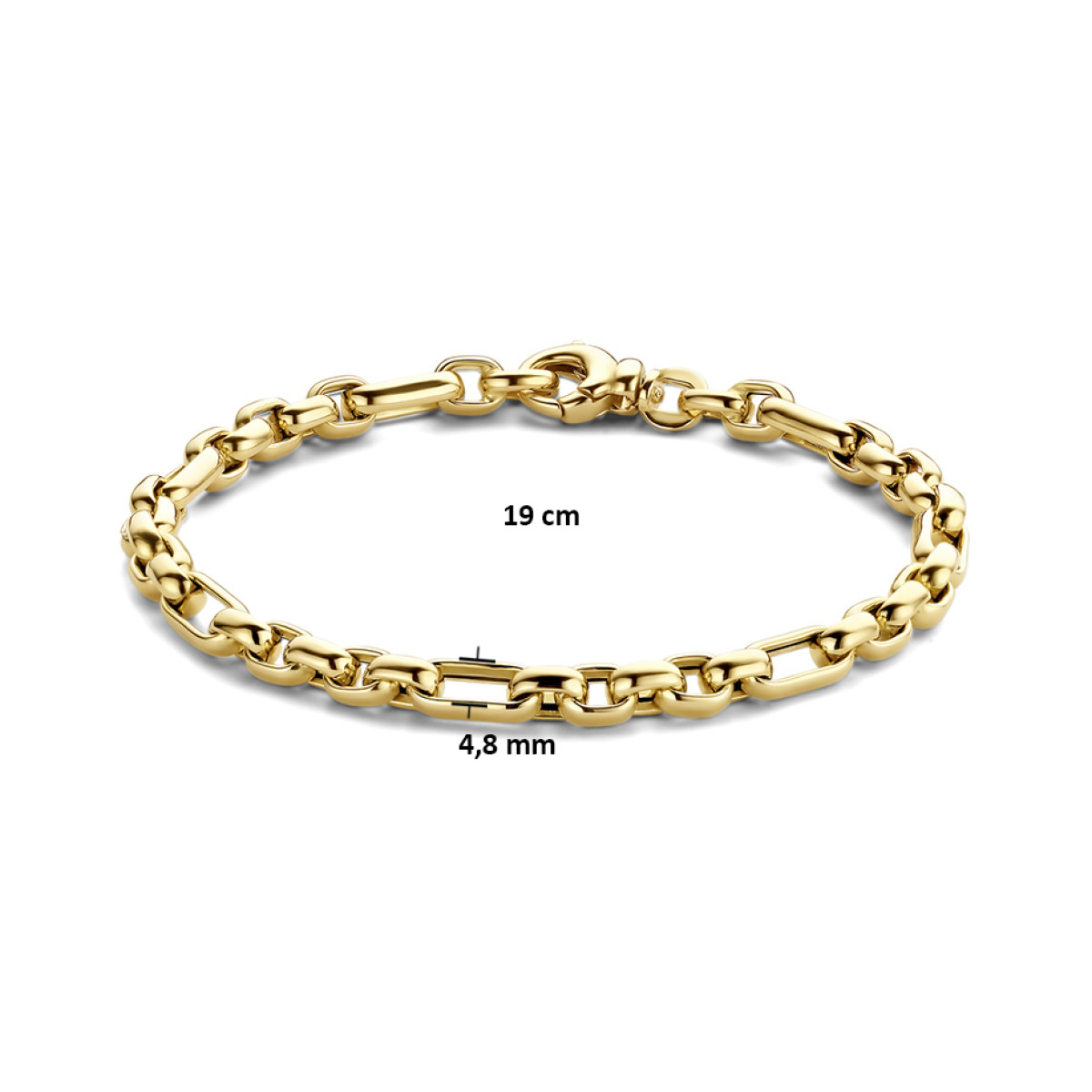 Gouden ankerschakel armband