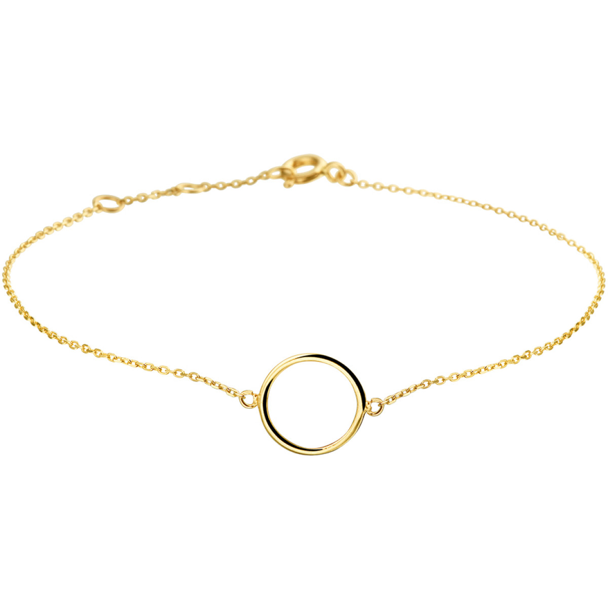 Gouden armband met rondje