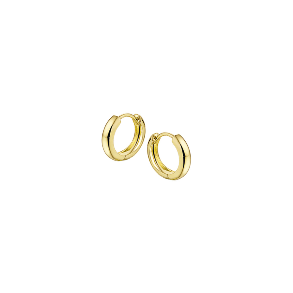 Gouden creolen 12.5 mm
