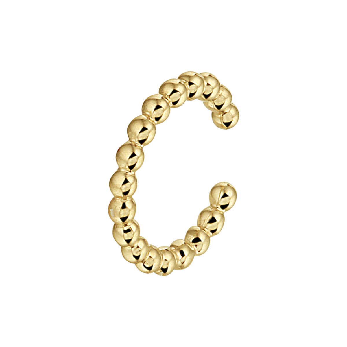 Gouden earcuff bolletjes