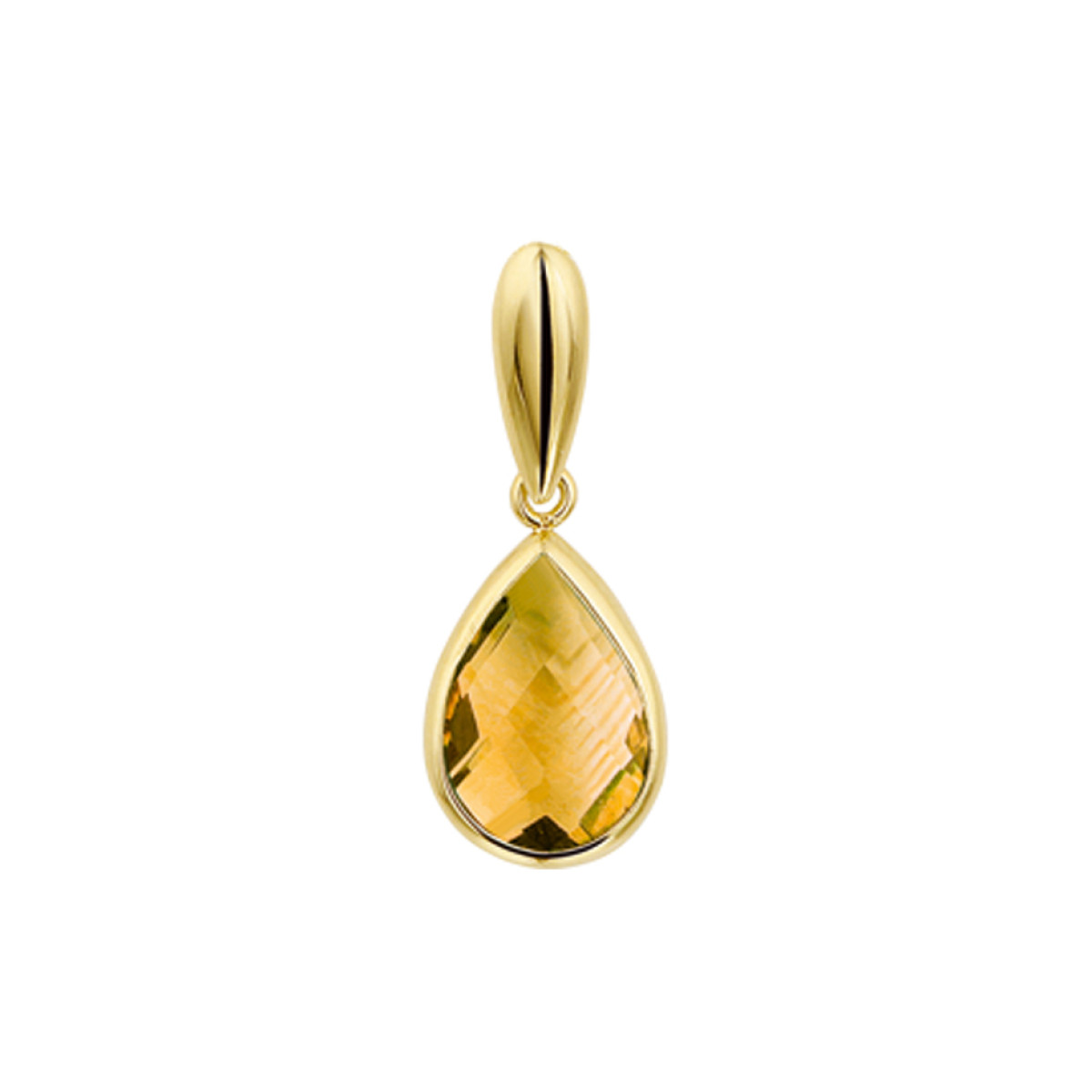 Gouden hanger citrien