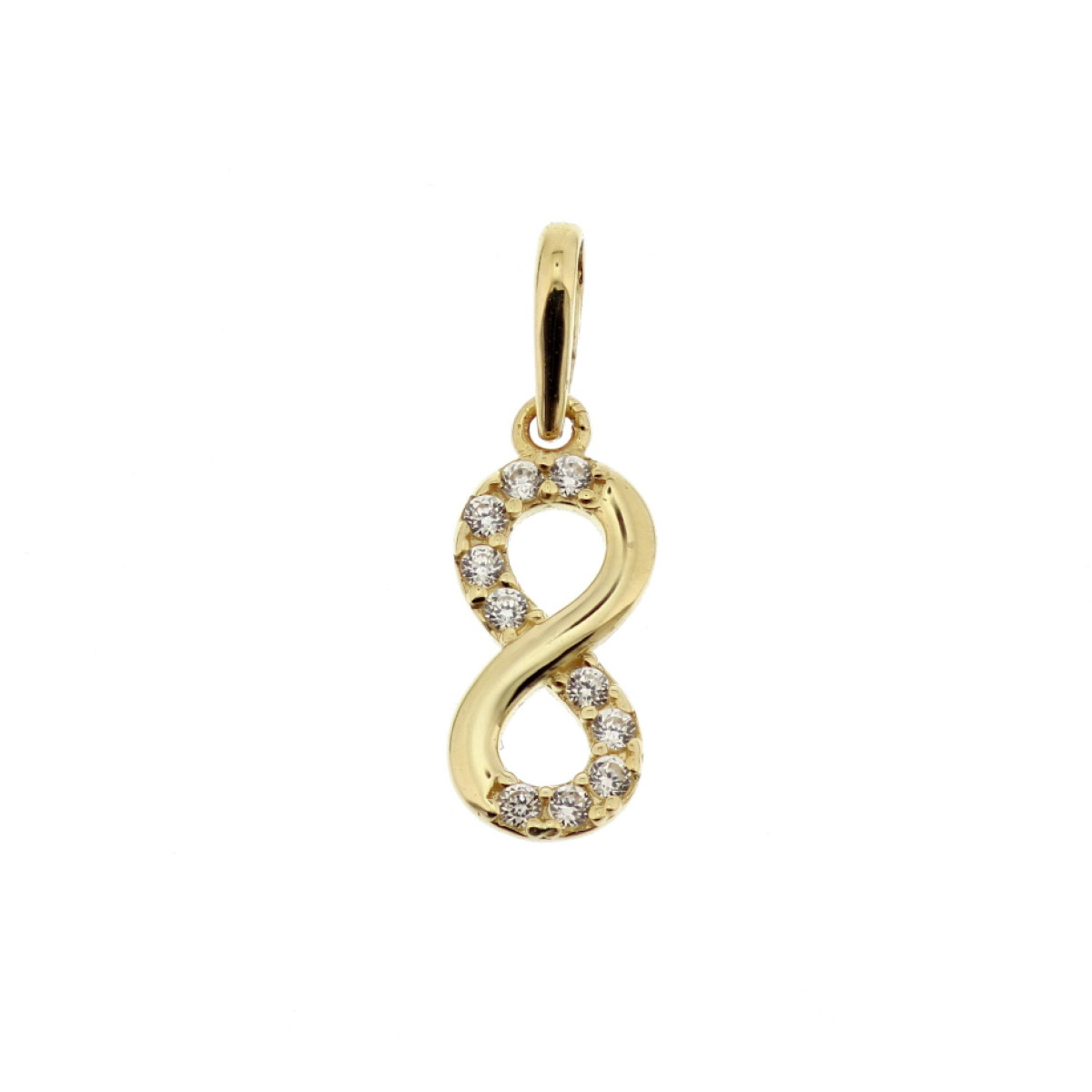 Gouden hanger infinity