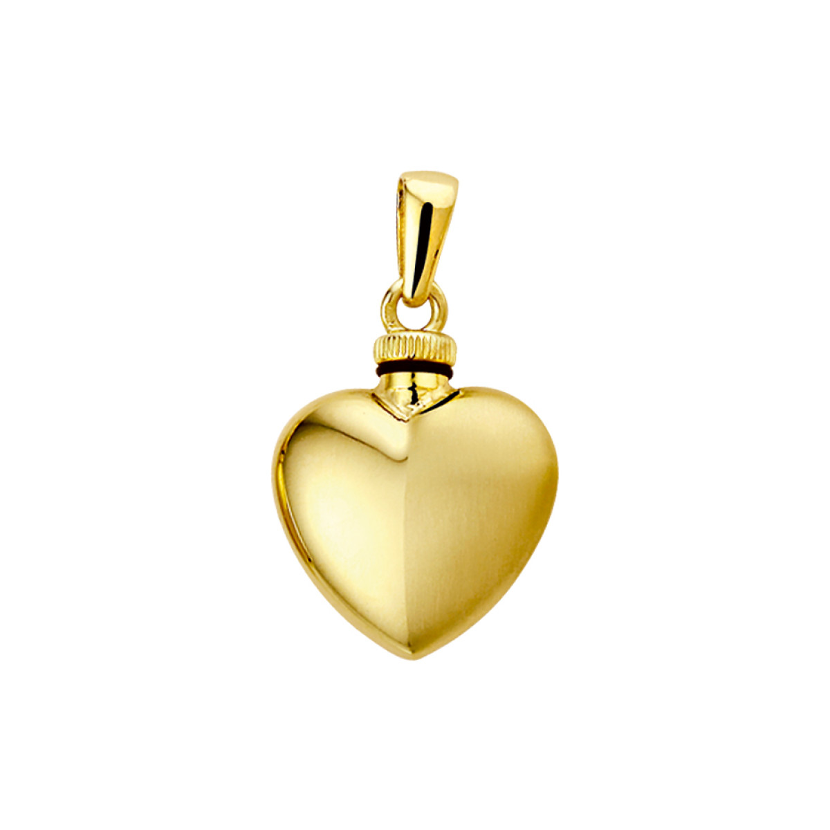 Gouden hart ashanger mat en glans